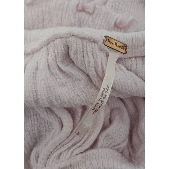 Free People Large Ombre Cora Lee Off The Shoulder Boho Beach Pink Classic Top - Picture 5 of 5